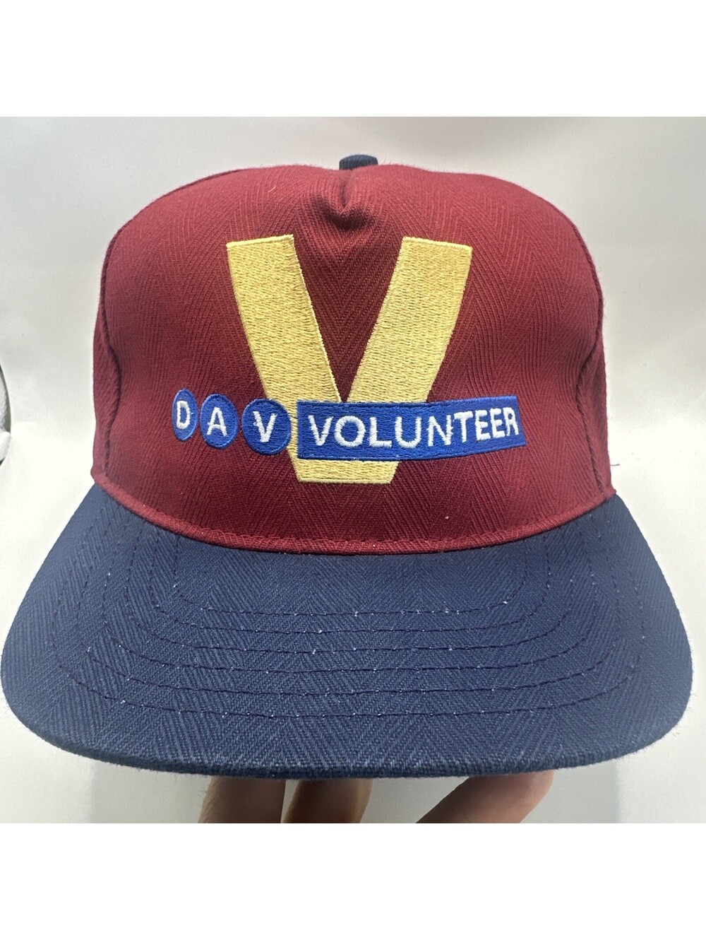 Dav Disabled American Veterans Volunteer Made In USA 5 Panel Vintage Hat Cap
